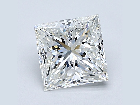 2.49ct Natural White Diamond Princess Cut, I Color, VVS2 Clarity, GIA Certified