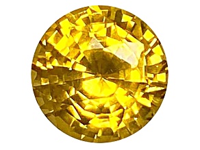 Yellow Sapphire Loose Gemstone 8.9mm Round 4.19ct