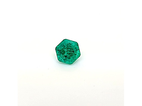 Afghan Emerald 7x6.80mm Hexagon 1.38ct