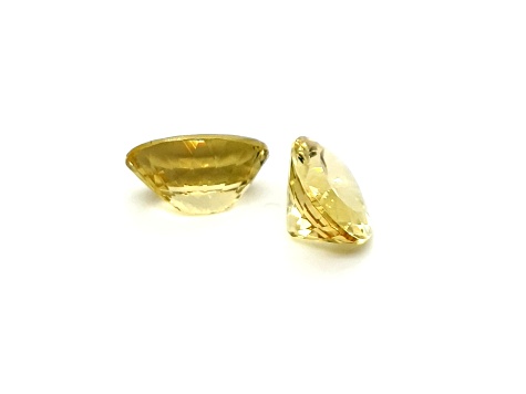Yellow Apatite 16x12mm Oval Matched Pair 19.25ctw
