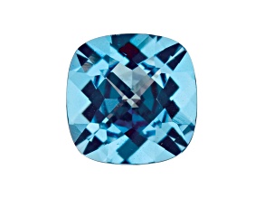 Swiss Blue Topaz 10mm Checkerboard Cushion 5.50ct