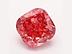 1.15ct Vivid Pink Cushion Lab-Grown Diamond VS1 Clarity IGI Certified