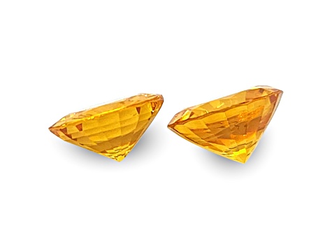 Yellow Sapphire 5.5mm Round Matched Pair 1.36ctw