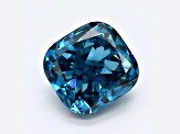 1.01ct Dark Blue Cushion Lab-Grown Diamond SI1 Clarity IGI Certified