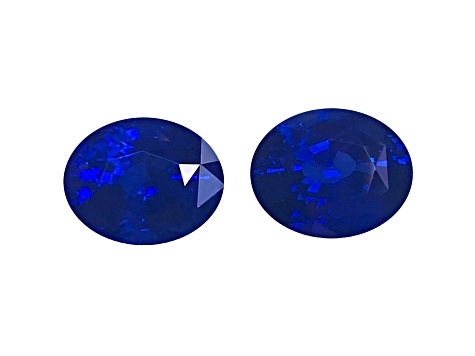 Sapphire 11x9mm Oval Matched Pair 12.17ctw