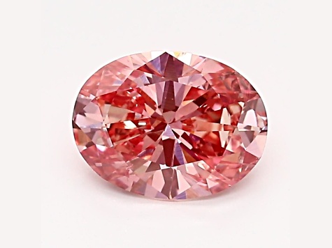 1.10ct Intense Pink Oval Lab-Grown Diamond SI1 Clarity IGI 1.10ct Intense Pink Oval Lab-Grown Diamond SI1 Clarity IGI