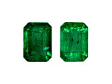 Emerald 7.1x5mm Emerald Cut Matched Pair 2.37ctw