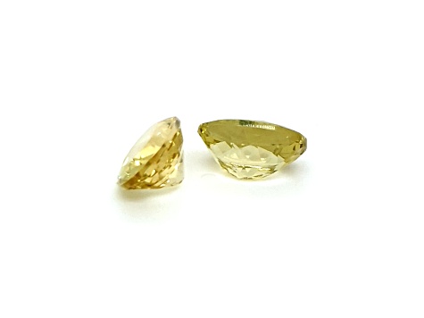 Yellow Apatite 14x10mm Oval Matched Pair 12.75ctw
