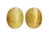 Opal Cat's Eye 10x8mm Oval Cabochon Matched Pair 5.14ctw