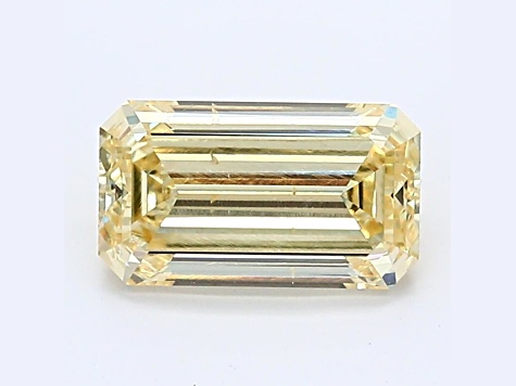 1.31ct Yellow Emerald Cut Lab-Grown Diamond SI1 Clarity IGI Certified