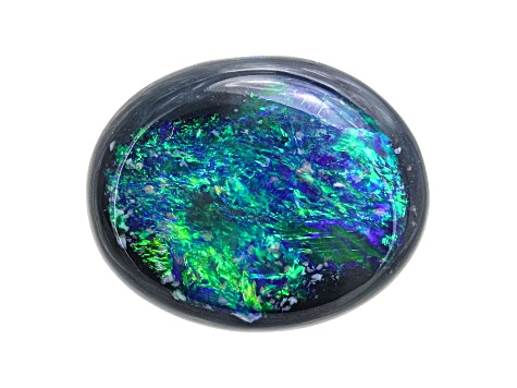 Australian Black Opal 8.0x6.5mm Oval Cabochon 1.19ct