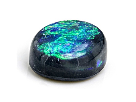 Australian Black Opal 8.0x6.5mm Oval Cabochon 1.19ct