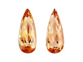 Imperial Topaz 10.8x4.3mm Pear Shape Matched Pair 2.29ctw