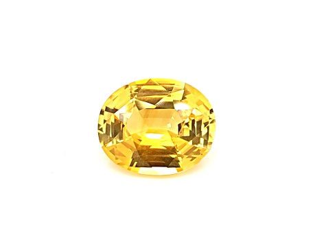 Yellow Sapphire 12.2x10.1mm Oval 6.03ct
