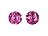 Pink Sapphire 6mm Round Matched Pair 1.72ctw