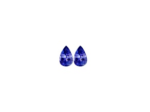 Tanzanite 7x5mm Pear Shape Matched Pair 1.10ctw