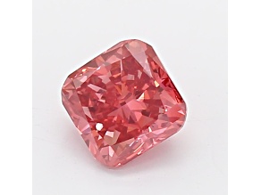 1.02ct Deep Pink Cushion Lab-Grown Diamond SI1 Clarity IGI Certified