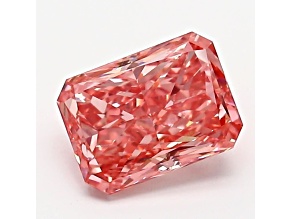 1.18ct Intense Pink Radiant Cut Lab-Grown Diamond VS2 Clarity IGI Certified