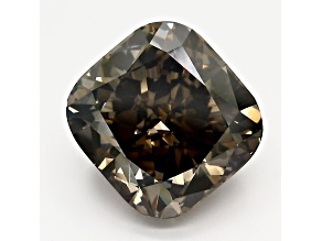 4.53ct Dark Brown Cushion Lab-Grown Diamond VS1 Clarity GIA Certified