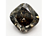 4.53ct Dark Brown Cushion Lab-Grown Diamond VS1 Clarity GIA Certified
