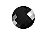Black Onyx 7mm Round Checkerboard 1.16ct