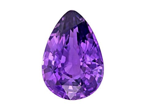 Purple Sapphire Loose Gemstone Unheated 10.24x7.08mm Pear Shape 2.54ct
