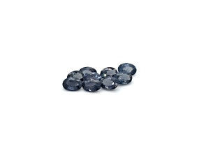 Blue-Grey Spinel 7x5mm Oval Set of 9 7.84ctw
