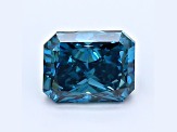 1.06ct Dark Blue Radiant Cut Lab-Grown Diamond VS2 Clarity IGI Certified