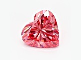 0.68ct Vivid Pink Heart Shape Lab-Grown Diamond VS1 Clarity IGI Certified