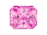 Pink Sapphire Loose Gemstone Unheated 6.8x5.79mm Radiant Cut 1.40ct