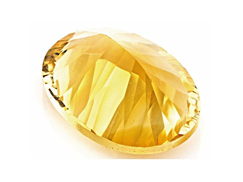 Citrine 14x10mm Oval Concave Cut 4.68ct