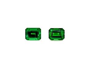 Tsavorite 5.5mm Emerald Cut Matched Pair 1.41ctw