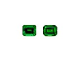 Tsavorite 5.5mm Emerald Cut Matched Pair 1.41ctw