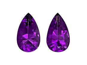 Amethyst 20x12mm Pear Shape Matched Pair 19.49ctw