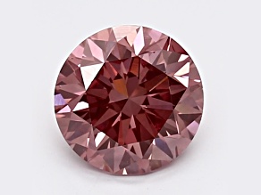 1.50ct Vivid Pink Round Lab-Grown Diamond SI1 Clarity IGI Certified