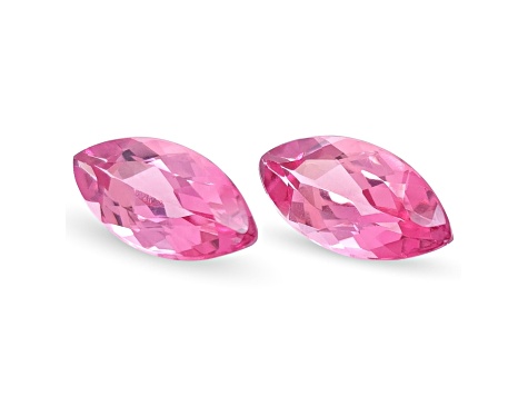 Pink Tourmaline 11.9x5.9mm Marquise Matched Pair 3.80ctw