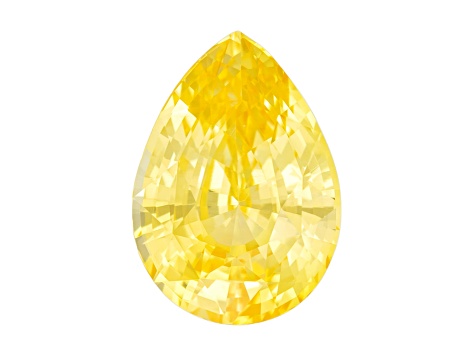 Yellow Sapphire Loose Gemstone 12.5x8.87mm Pear Shape 5.80ct