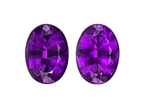 Amethyst 18x13mm Oval Matched Pair 21.51ctw