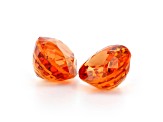 Spessartite Garnet 9.3x7.5mm Oval Matched Pair 6.90ctw