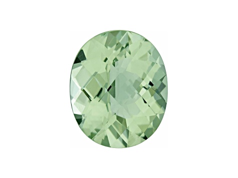 Prasiolite 10x8mm Oval Checkerboard 2.60ct