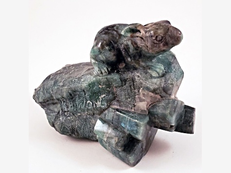 Brazilian Emerald Rabbit Carving 8x6cm - 19GSTA | JTV