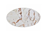 White Horse Agate 36.7x21mm Oval Cabochon 40.47ct