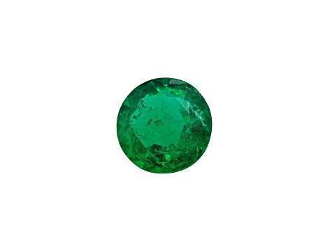 Zambian Emerald 6.4mm Round 0.88ct