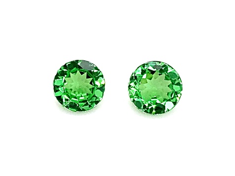 Tsavorite 6.18mm Round Matched Pair 1.63ctw