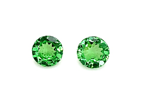 Tsavorite 6.18mm Round Matched Pair 1.63ctw