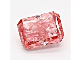 1.35ct Intense Pink Radiant Cut Lab-Grown Diamond VVS2 Clarity IGI Certified