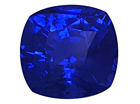Sapphire Loose Gemstone Unheated  9.86x9.4mm Cushion 6.11ct