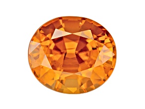 Orange Zircon 8.2x7.2mm Oval 3.06ct
