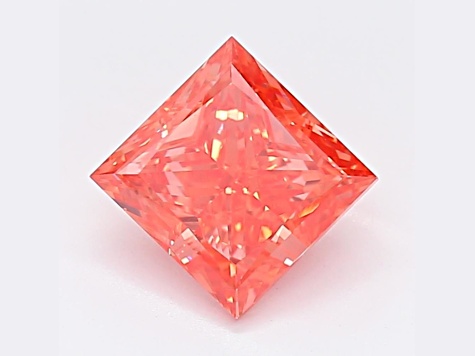 1.99ct Vivid Pink Princess Cut Lab-Grown Diamond VS1 Clarity IGI Certified