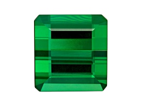 Green Tourmaline 9.7x9.3mm Emerald Cut 5.08ct